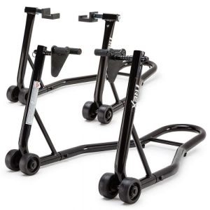 T-REX Motorcycle Stands Front & Rear Heavy-Duty Motorbike Lift Paddock Steel