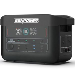 GENPOWER 1200W Portable Lithium Power Station 1075Wh LiFePo4
