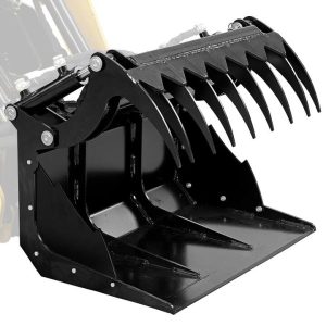 BAUMR-AG Grapple Bucket Accessory for BSR5000 Mini Loader Skid Steer