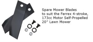Spare Mower Blades for the Ferrex 4-stroke, 173cc Motor Self-Propelled 20″ Lawn Mower